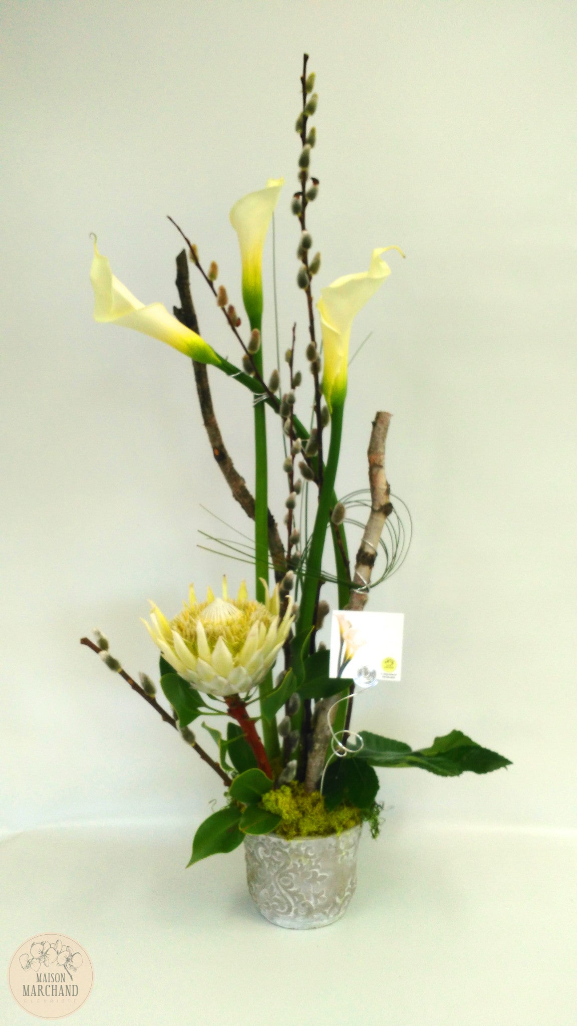 Bouquet de fleurs contemporain