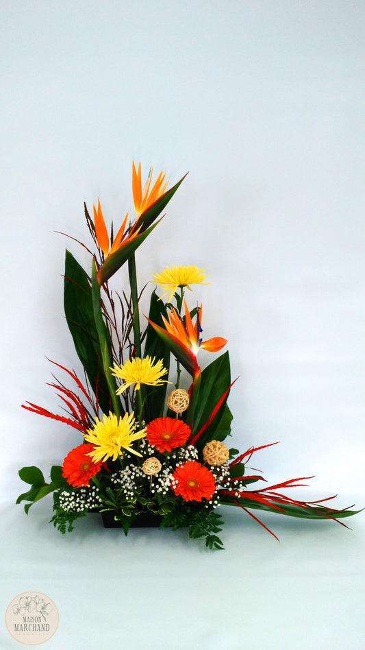 Arrangement funéraire d'automne