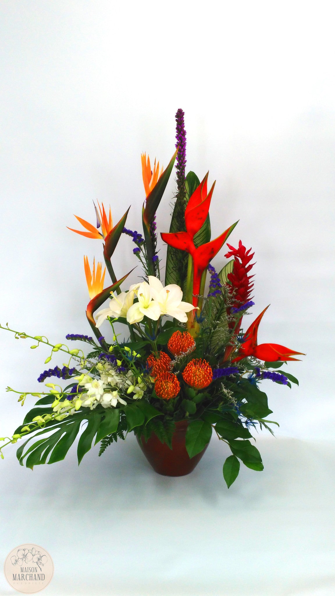 Bouquet de fleurs exotiques