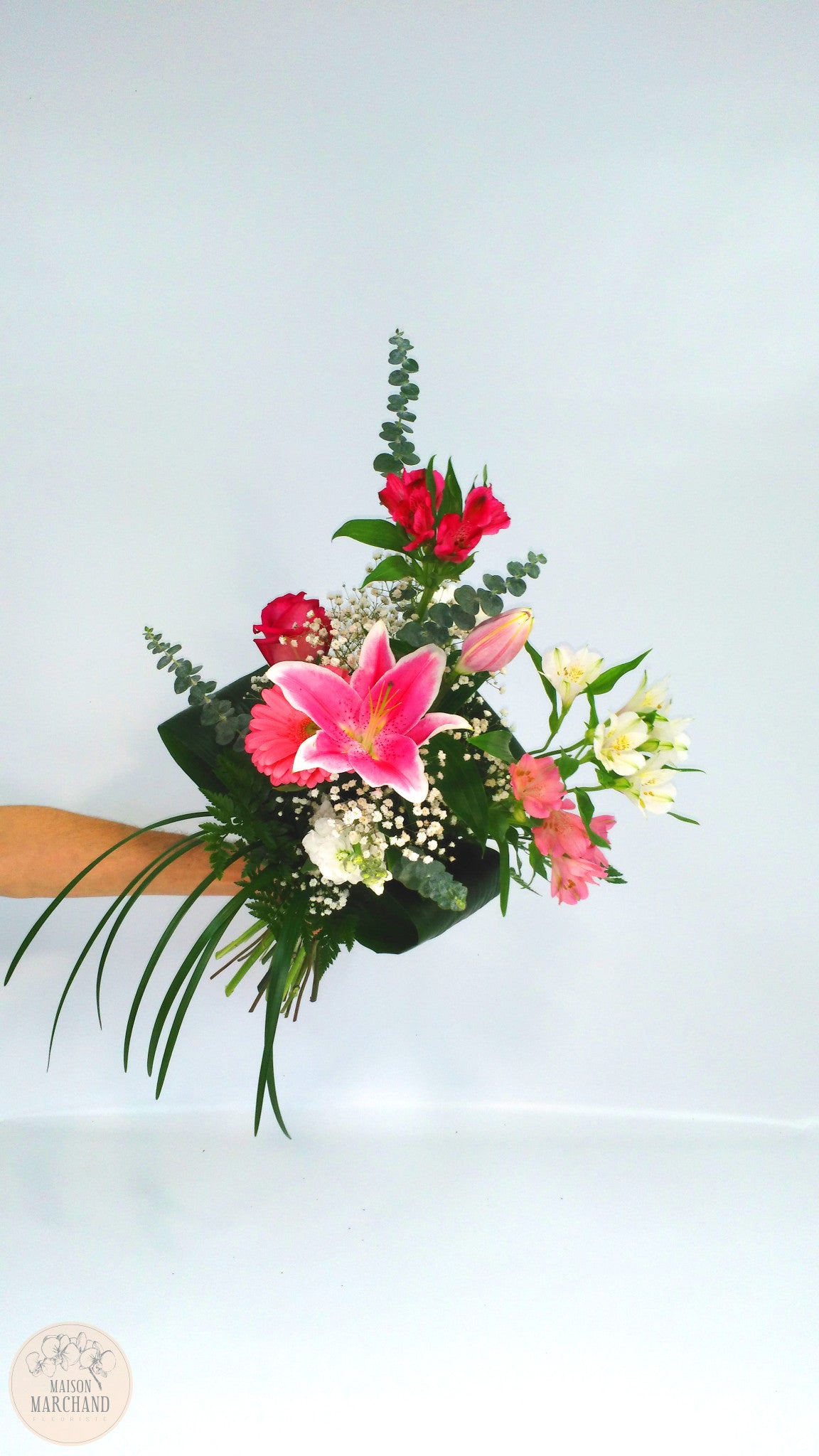 Bouquet de mariage rose