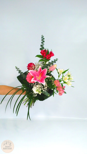 Bouquet de mariage rose