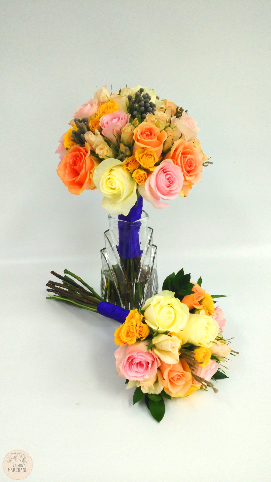Bouquet de mariage Les Tourtereaux