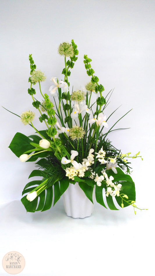 Bouquet de fleurs blanches